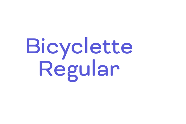 Bicyclette Regular Font