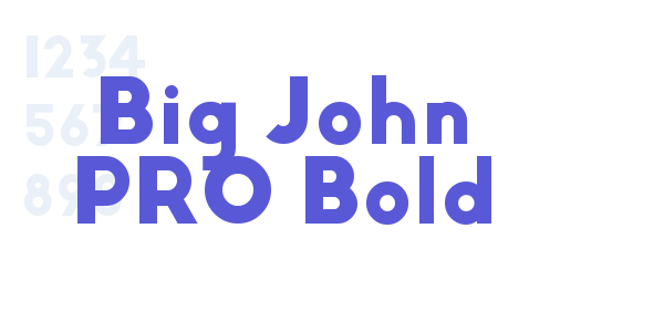 Big John PRO Bold font free