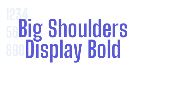 Big Shoulders Display Bold font free