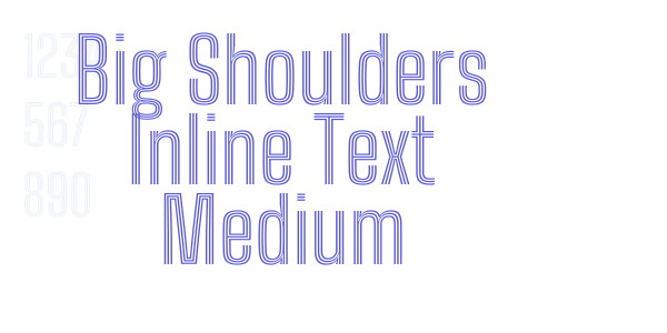 Big Shoulders Inline Text Medium font free