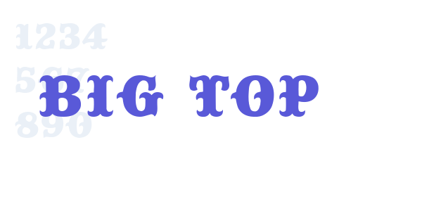 Big Top font free