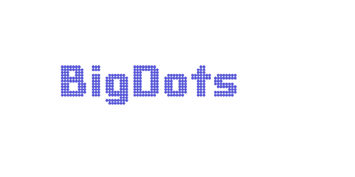 BigDots Font Download