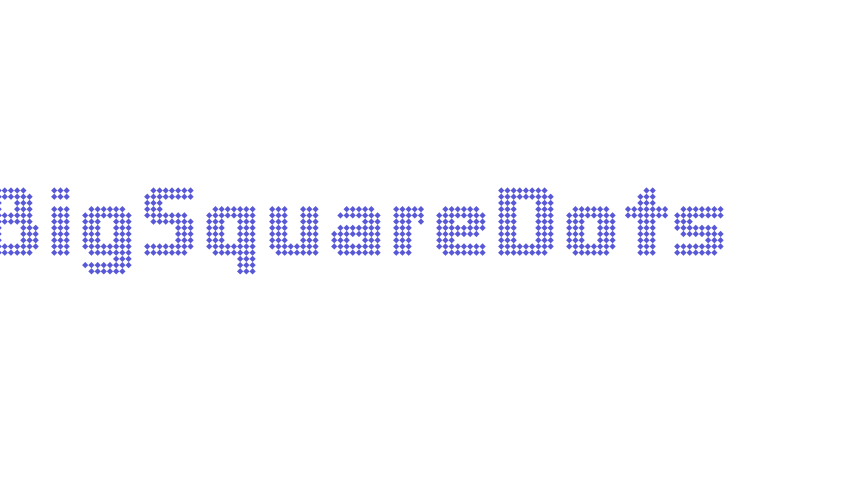 BigSquareDots Font Download