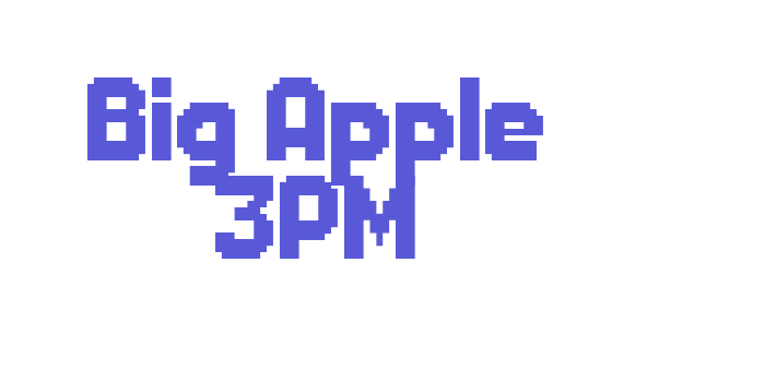 Big Apple 3PM Font