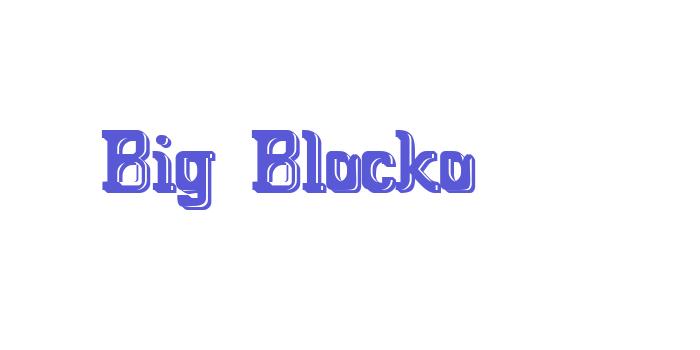 Big Blocko Font Download