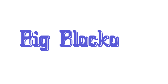 Big Blocko Font