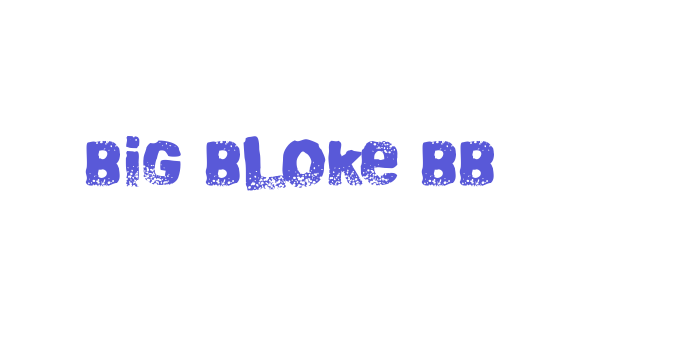 Big Bloke BB Font Download