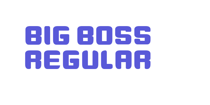 Big Boss Regular Font Download