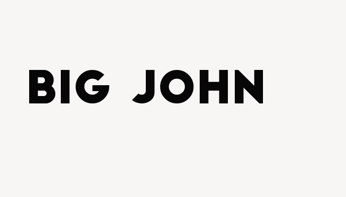 Big John font download