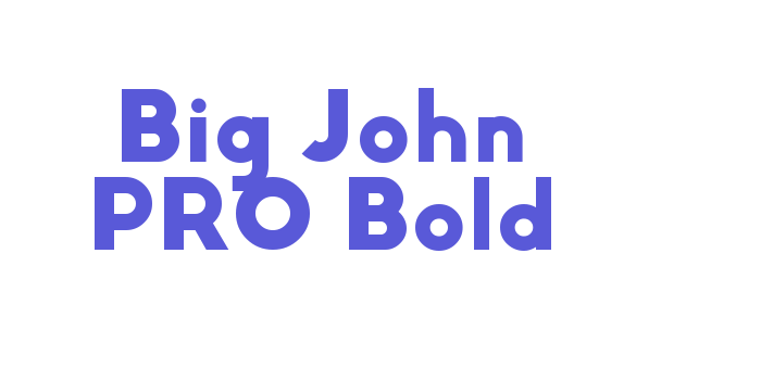 Big John PRO Bold Font Download