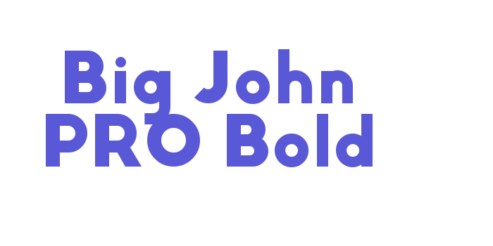 Big John PRO Bold Font