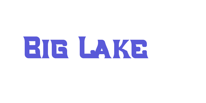 Big Lake Font Download