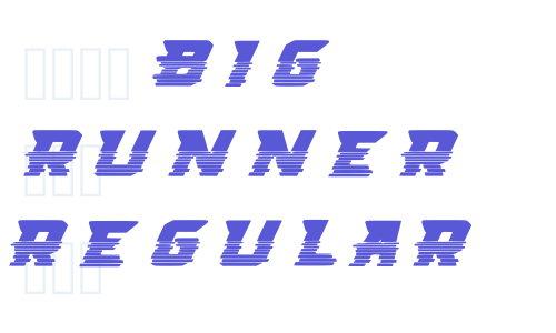 Big Runner Regular Font Download