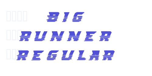 Big Runner Regular-font-download
