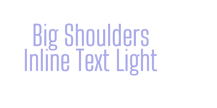 Big Shoulders Inline Text Light Font Download