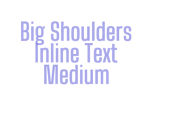 Big Shoulders Inline Text Medium Font