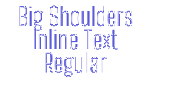 Big Shoulders Inline Text Regular Font