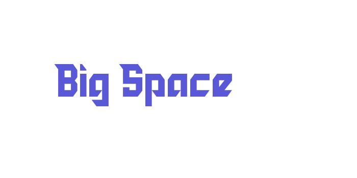 Big Space Font Download