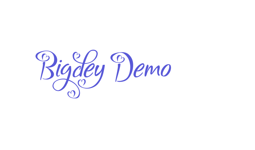 Bigdey Demo Font Download