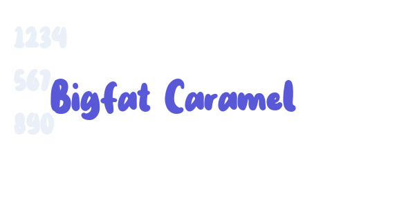 Bigfat Caramel font free