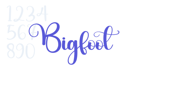 Bigfoot font free