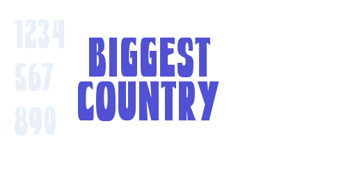 Biggest Country-font-download