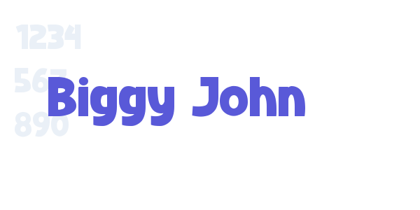 Biggy John font free