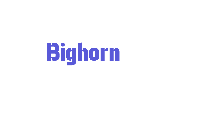 Bighorn Font