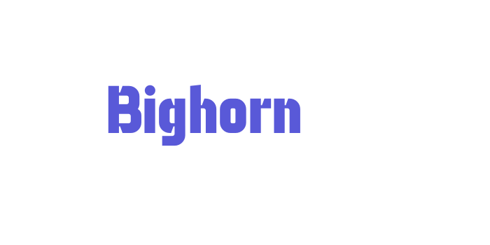 Bighorn Font Download