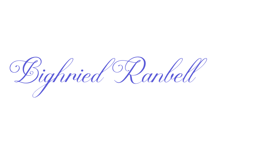 Bighried Ranbell Font