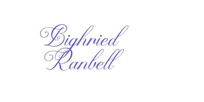 Bighried Ranbell Font Download