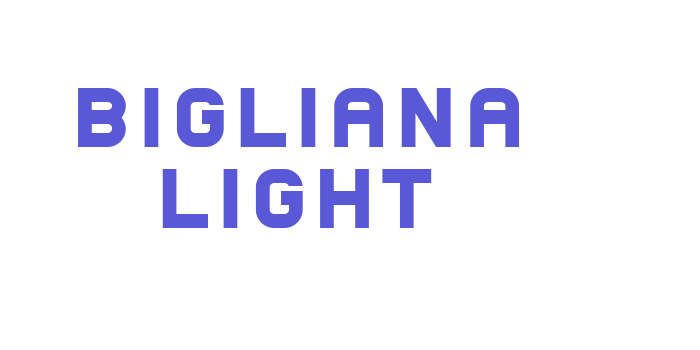 Bigliana Light Font Download