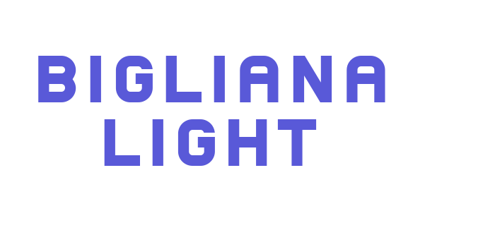 Bigliana Light Font