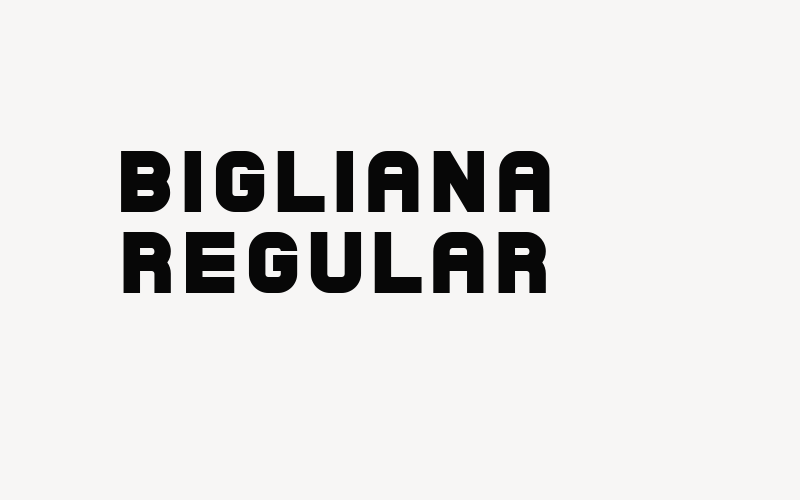 Bigliana Regular Font