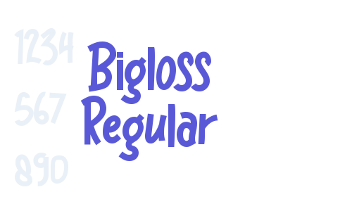 Bigloss Regular Font Download