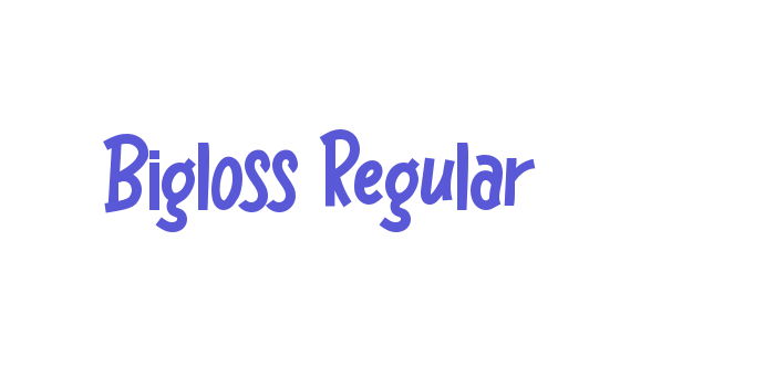 Bigloss Regular Font Download