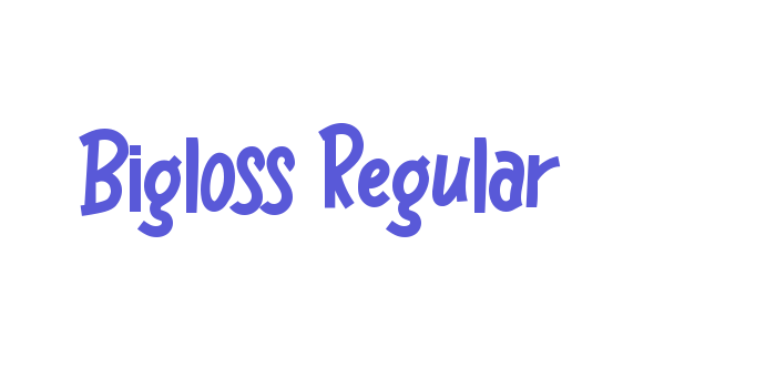 Bigloss Regular Font