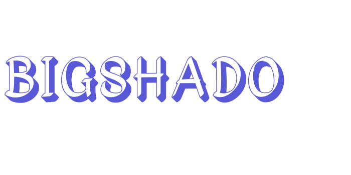 Bigshado Font Download