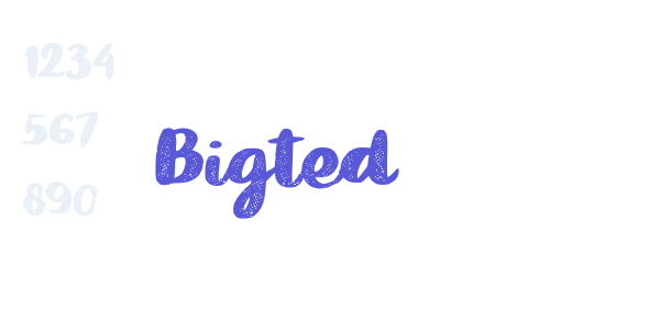 Bigted font free