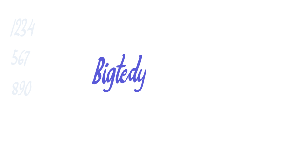 Bigtedy font free