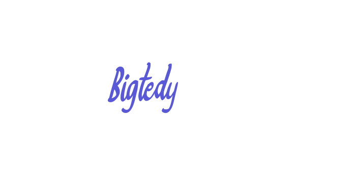 Bigtedy Font