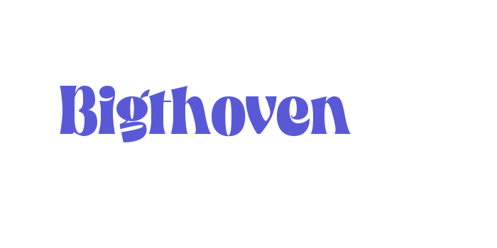 Bigthoven Font Download