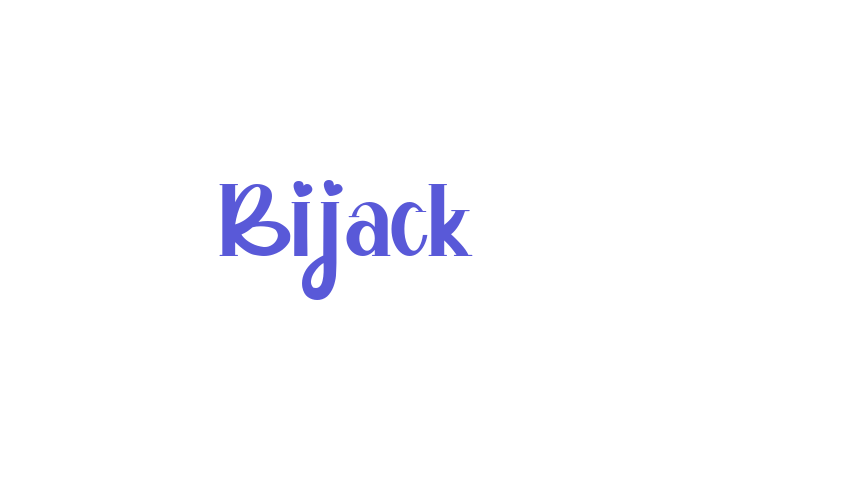 Bijack Font