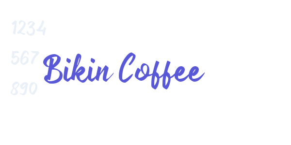 Bikin Coffee font free