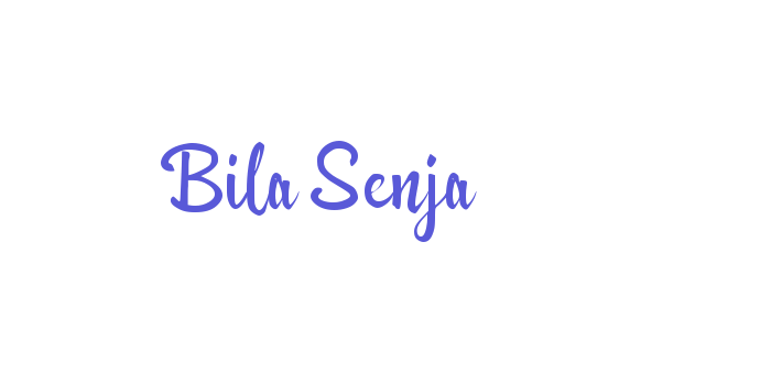 Bila Senja Font Download