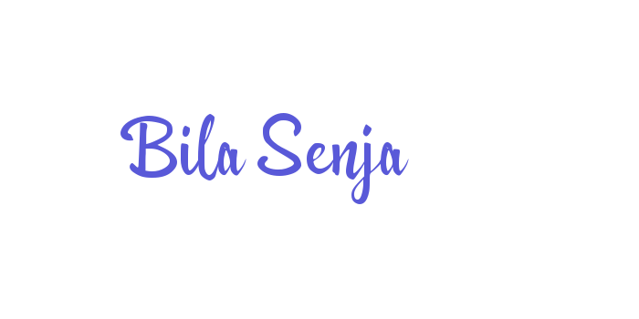 Bila Senja Font