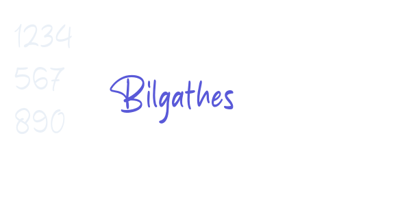 Bilgathes font free