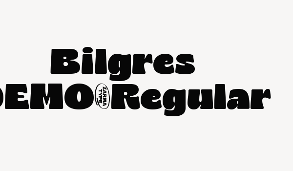 Bilgres DEMO-Regular Font