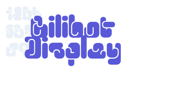 Bilibot Display font free