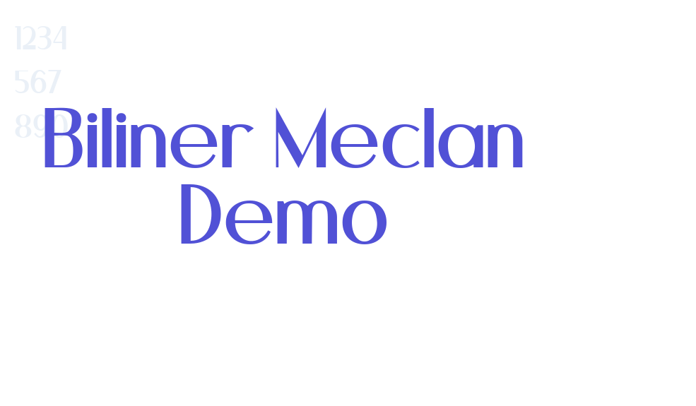 Biliner Meclan Demo-font-download